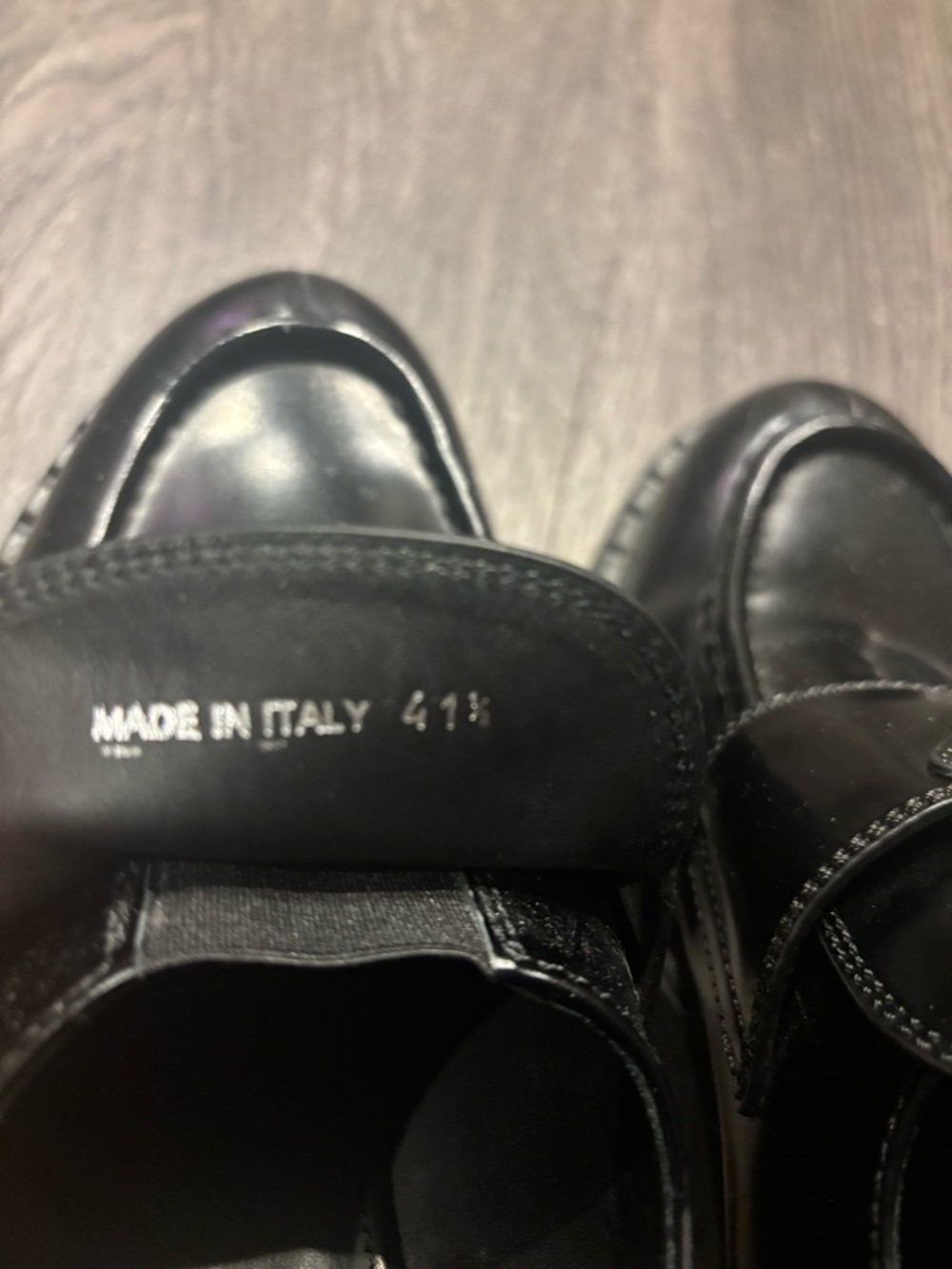 Prada Black Patent Leather Slip-On Loafers - Picture 3 of 4